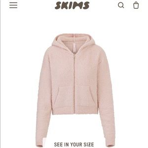 Skims Cozy Knit zip-up